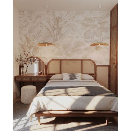 MAXLIGHT P0581 - Lampadario a sospensione con filo NAP 1xE27/15W/230V diametro 60 cm beige