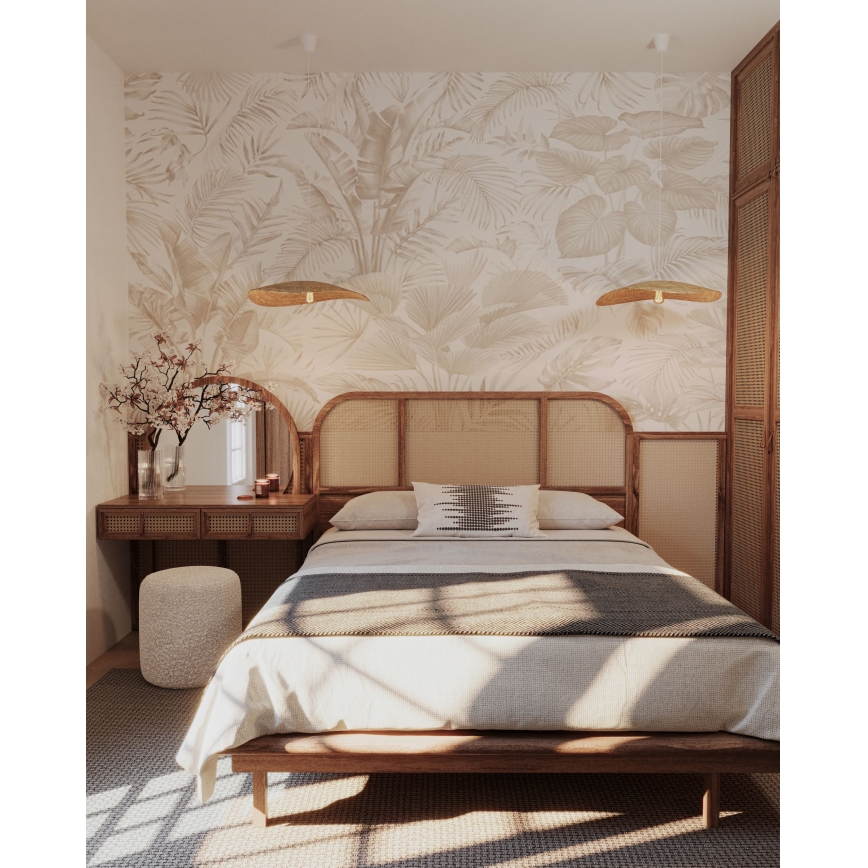 MAXLIGHT P0581 - Lampadario a sospensione con filo NAP 1xE27/15W/230V diametro 60 cm beige