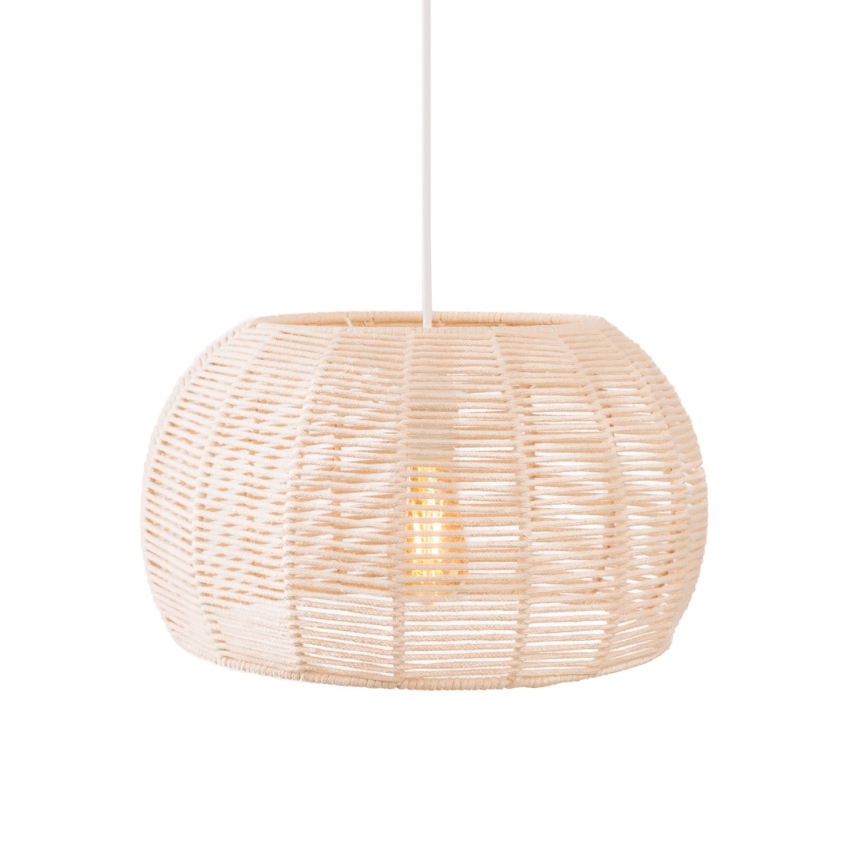 MAXLIGHT P0583 - Lampadario a sospensione con filo PRASLIN 1xE27/15W/230V diametro 39 cm beige