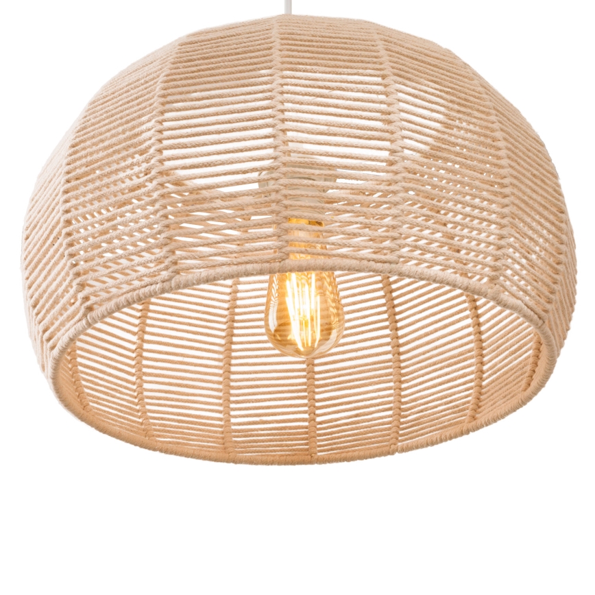 MAXLIGHT P0583 - Lampadario a sospensione con filo PRASLIN 1xE27/15W/230V diametro 39 cm beige