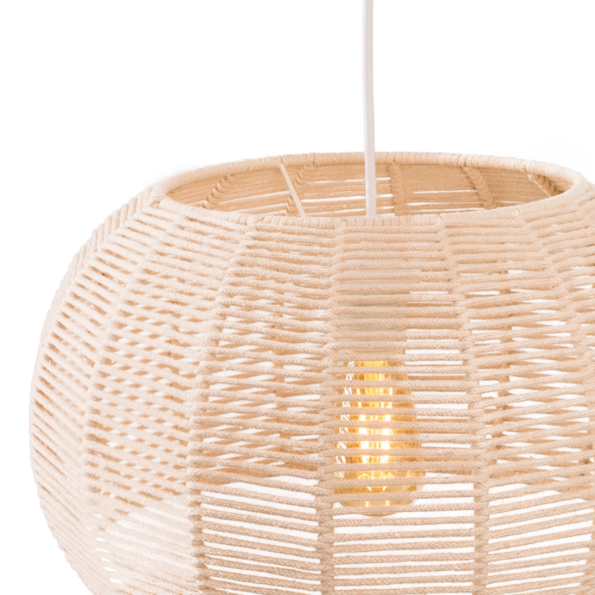 MAXLIGHT P0583 - Lampadario a sospensione con filo PRASLIN 1xE27/15W/230V diametro 39 cm beige