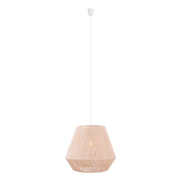 MAXLIGHT P0584 - Lampadario a sospensione con filo PRASLIN 1xE27/15W/230V diametro 44 cm beige