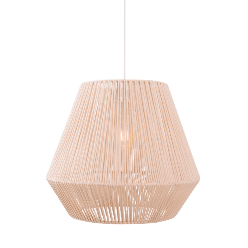 MAXLIGHT P0584 - Lampadario a sospensione con filo PRASLIN 1xE27/15W/230V diametro 44 cm beige