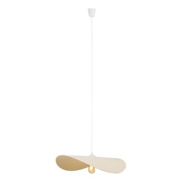 MAXLIGHT P0585 - Lampadario a sospensione con filo PAN 1xE27/15W/230V diametro 60 cm color crema