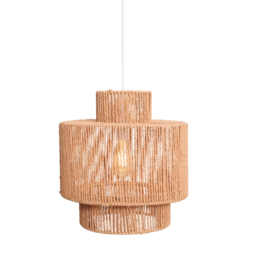 MAXLIGHT P0586 - Lampadario a sospensione con filo LABRIZ 1xE27/15W/230V diametro 35 cm beige