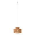 MAXLIGHT P0587 - Lampadario a sospensione con filo RAFFLE 1xE27/15W/230V diametro 40 cm marrone