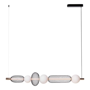 MAXLIGHT P0593 - Lampadario LED a sospensione con filo BORA LED/29W/230V bianco/nero
