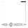 MAXLIGHT P0593 - Lampadario LED a sospensione con filo BORA LED/29W/230V bianco/nero