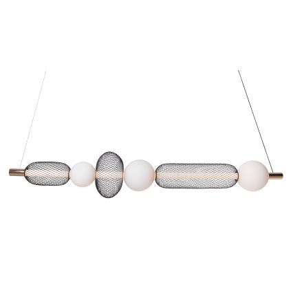 MAXLIGHT P0593 - Lampadario LED a sospensione con filo BORA LED/29W/230V bianco/nero