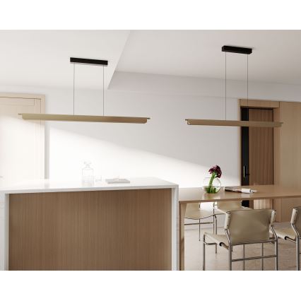 MAXLIGHT P0596 - Lampadario LED dimmerabile a sospensione su cavo JO-JO LED/40W/230V 2700/4500/5500K dorato