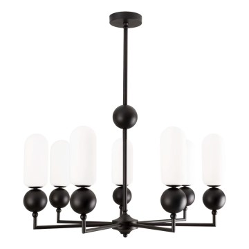 MAXLIGHT P0632 - Lampadario a sospensione su asta NOVA 7xG9/7W/230V Ø 70 cm nero