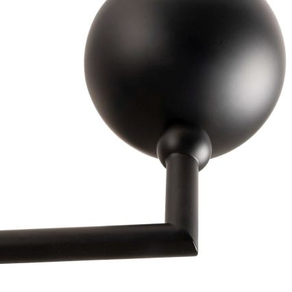 MAXLIGHT P0632 - Lampadario a sospensione su asta NOVA 7xG9/7W/230V Ø 70 cm nero