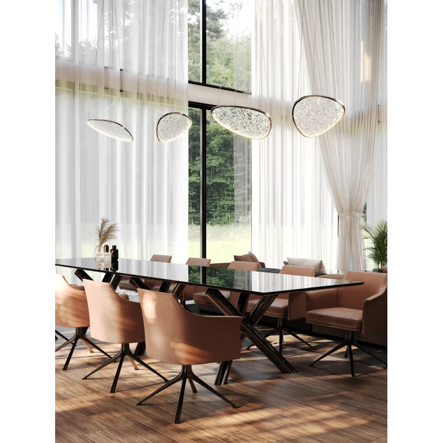 MAXLIGHT P0636D - Lampadario a sospensione su cavo EMPIRE LED/17W/230V cromo lucido