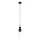 MAXLIGHT P0641 - Lampada a sospensione con cavo NOVA 1xG9/12W/230V Ø 12 cm, nero
