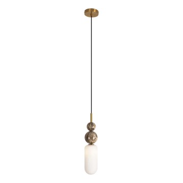 MAXLIGHT P0642 - Lampadario a sospensione con cavo NOVA 1xG9/12W/230V Ø 12 cm dorato