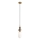 MAXLIGHT P0642 - Lampadario a sospensione con cavo NOVA 1xG9/12W/230V Ø 12 cm dorato