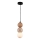 MAXLIGHT P0664 - Lampada a sospensione su cavo ALICE 1xG9/7W/230V Ø 10 cm nero/beige
