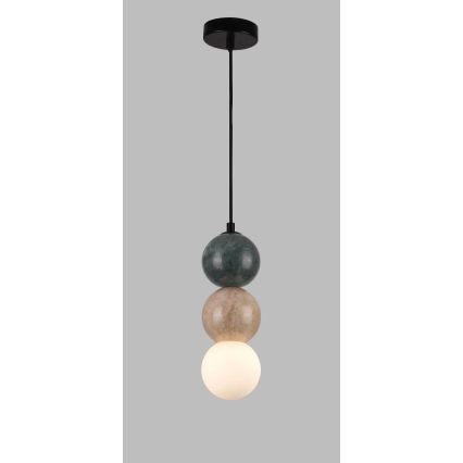 MAXLIGHT P0665 - Lampada a sospensione con cavo ALICE 1xG9/7W/230V Ø 10 cm nero