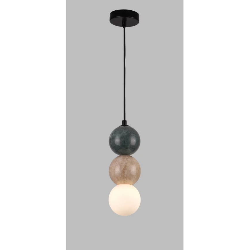 MAXLIGHT P0665 - Lampada a sospensione con cavo ALICE 1xG9/7W/230V Ø 10 cm nero