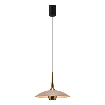 MAXLIGHT P0674 - Lampadario a cavo MANUKA LED/12W/230V Ø 28 cm oro/beige