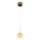 MAXLIGHT P0679 - Lampada a sospensione RITA su cavo 1xG9/5W/230V Ø 12 cm, finitura oro
