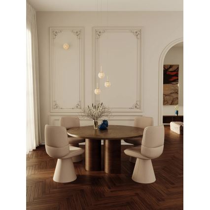 MAXLIGHT P0679 - Lampada a sospensione RITA su cavo 1xG9/5W/230V Ø 12 cm, finitura oro