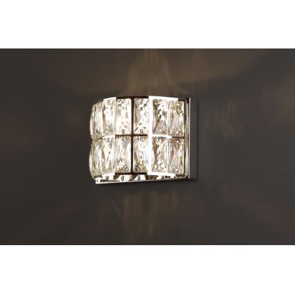 MAXLIGHT W0204 - Applique DIAMANTE 1xG9/42W/230V cromo lucido