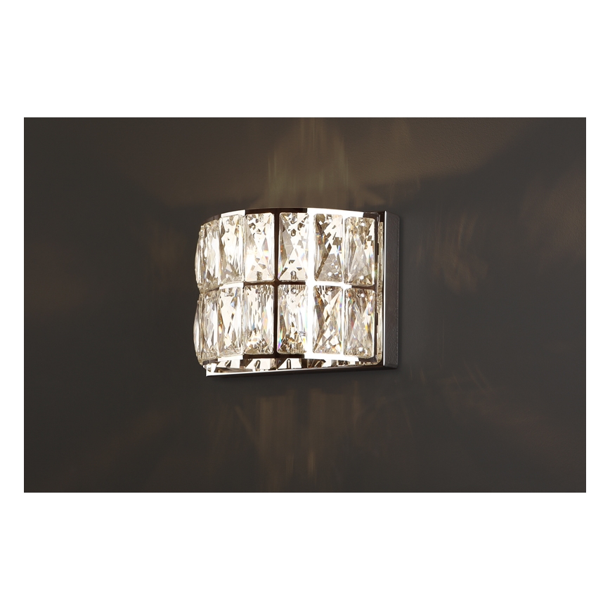 MAXLIGHT W0204 - Applique DIAMANTE 1xG9/42W/230V cromo lucido