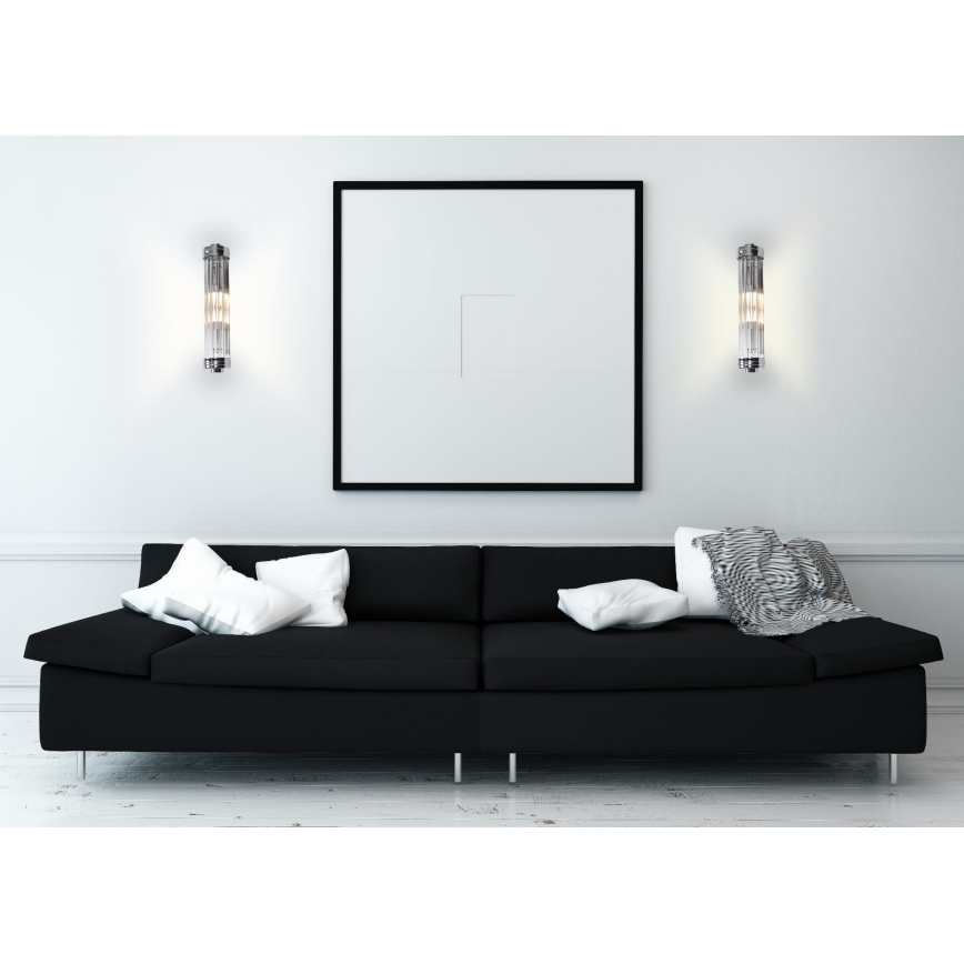 MAXLIGHT W0241 - Applique FLORENCE 2xE14/40W/230V cromo lucido