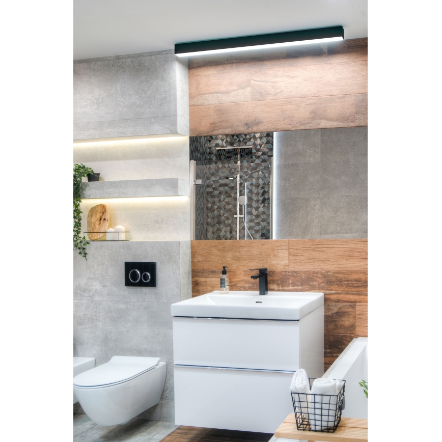 MAXLIGHT W0266 - Illuminazione specchio da bagno LED dimmerabile LINEAR LED/36W/230V 113,5 cm IP44 nero