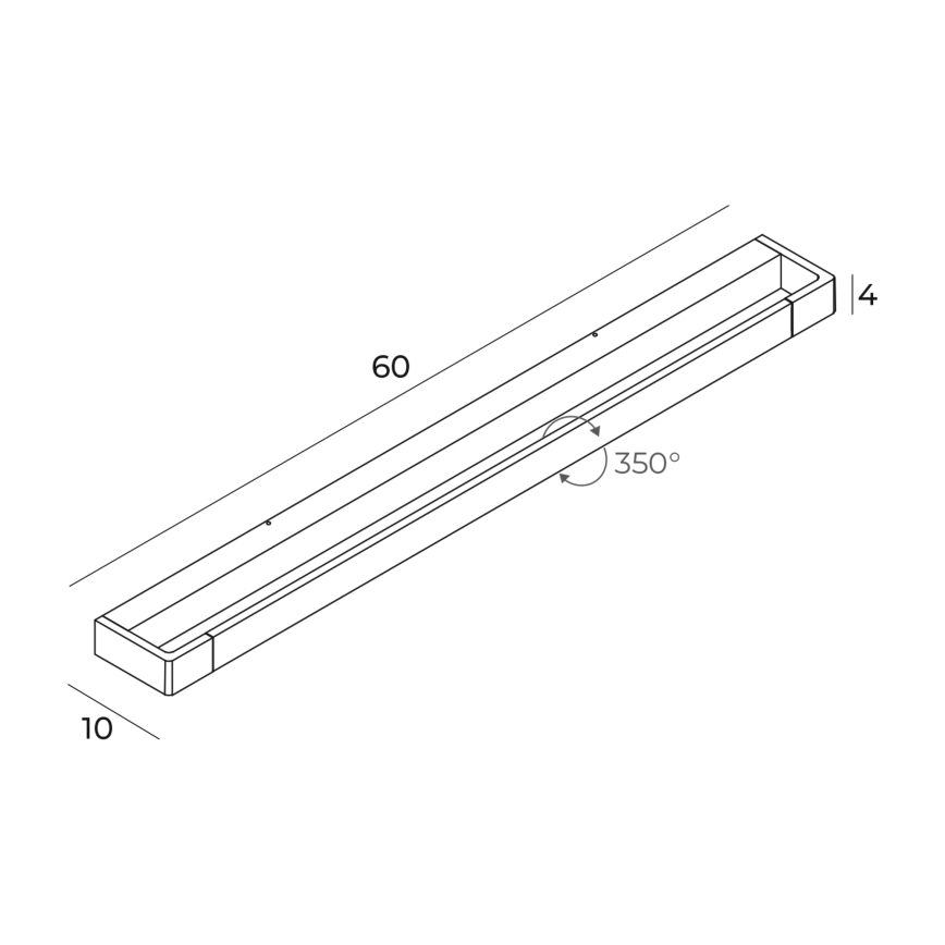 MAXLIGHT W0308 - Applique a LED da bagno FLINK LED/18W/230V 60 cm IP44 bianco