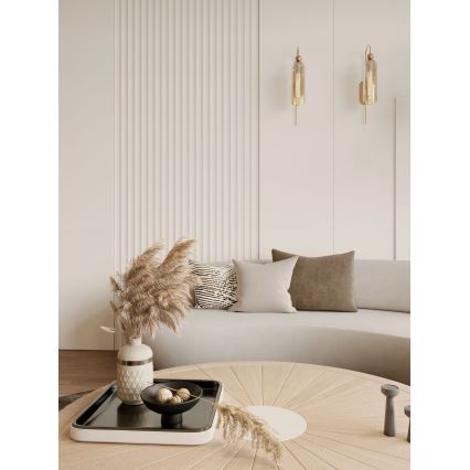 MAXLIGHT W0332 - Applique CAMPANILA 1xE27/40W/230V ottone/beige