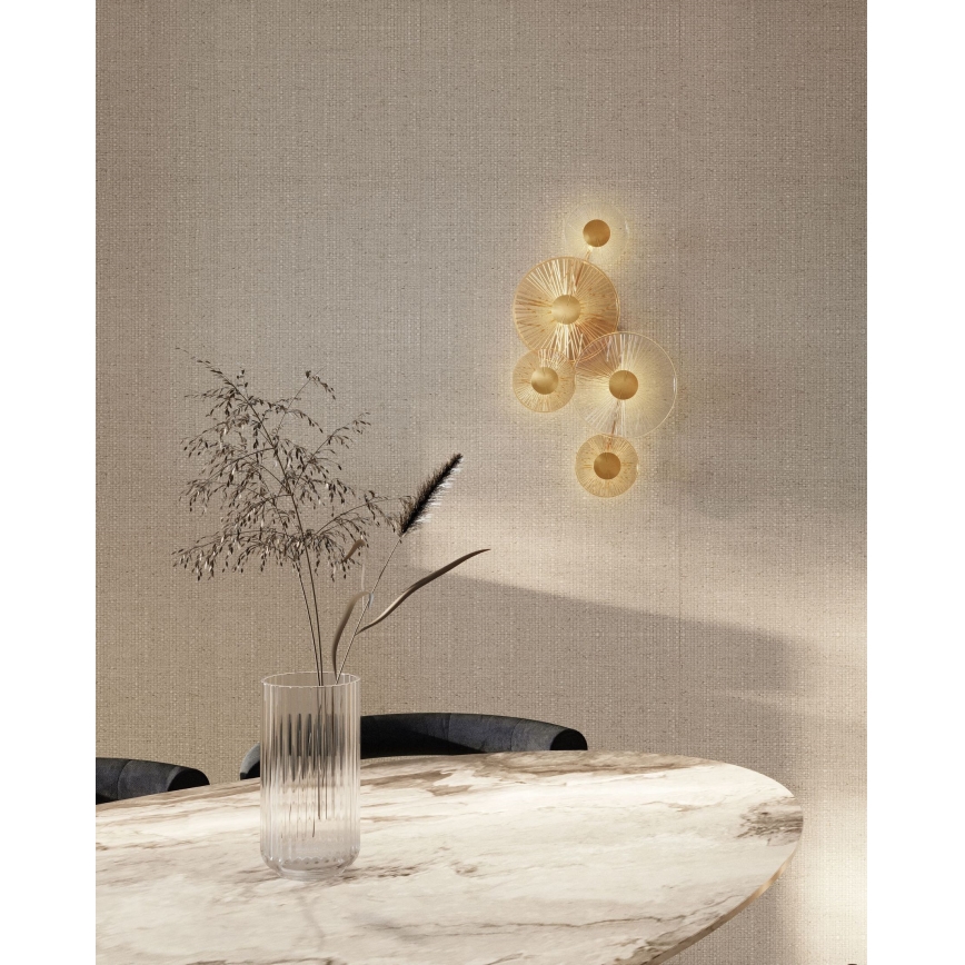 MAXLIGHT W0357 - Applique a LED ALLURE 5xLED/5W/230V oro