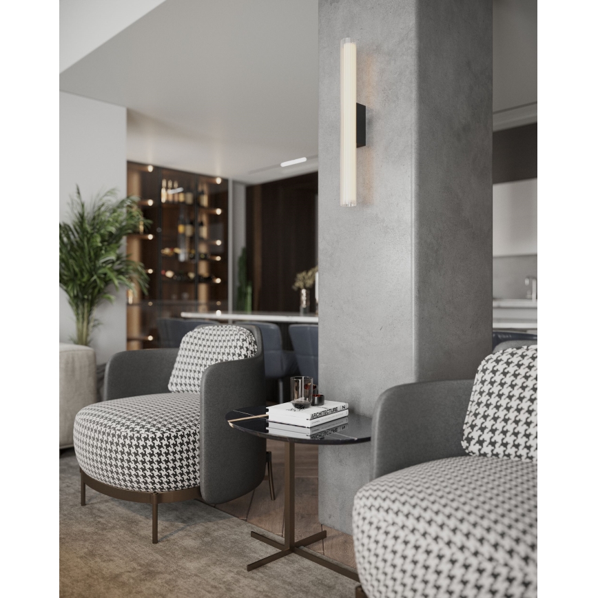 MAXLIGHT W0365 - Applique a LED da bagno FAYETTE LED/12W/230V 61 cm IP44 nero