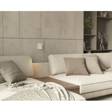 MAXLIGHT W0373 - Luce Spot da parete a LED con ricarica wireless LOFER LED/7W/230V bianco