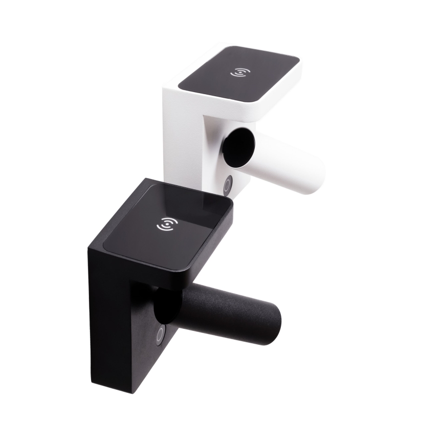 MAXLIGHT W0373 - Luce Spot da parete a LED con ricarica wireless LOFER LED/7W/230V bianco