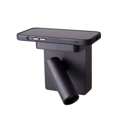 MAXLIGHT W0374 - Luce Spot da parete a LED con ricarica wireless LOFER LED/7W/230V nero