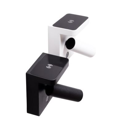 MAXLIGHT W0374 - Luce Spot da parete a LED con ricarica wireless LOFER LED/7W/230V nero
