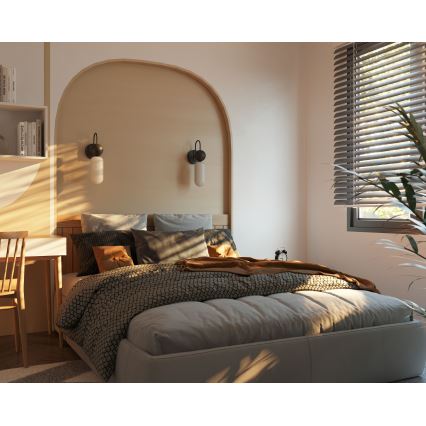 MAXLIGHT W0381 - Applique ROMA 1xG9/12W/230V nero