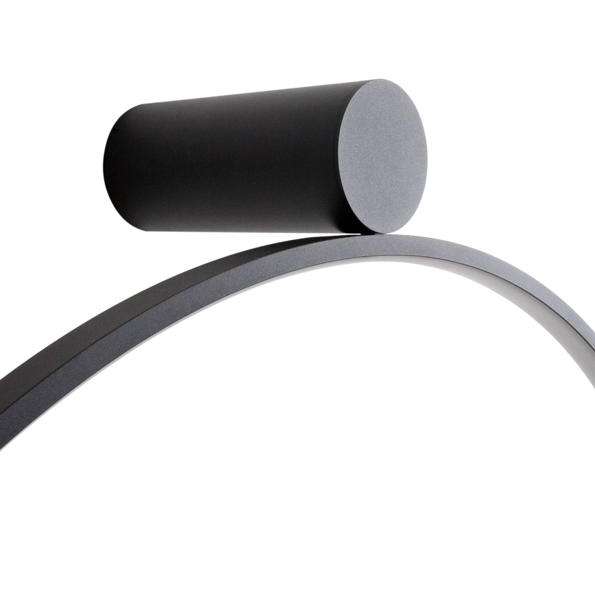 MAXLIGHT W0437 - Lampada da soffitto per bagno a LED VISUAL LED/28W/230V Ø 80 cm IP44 nera