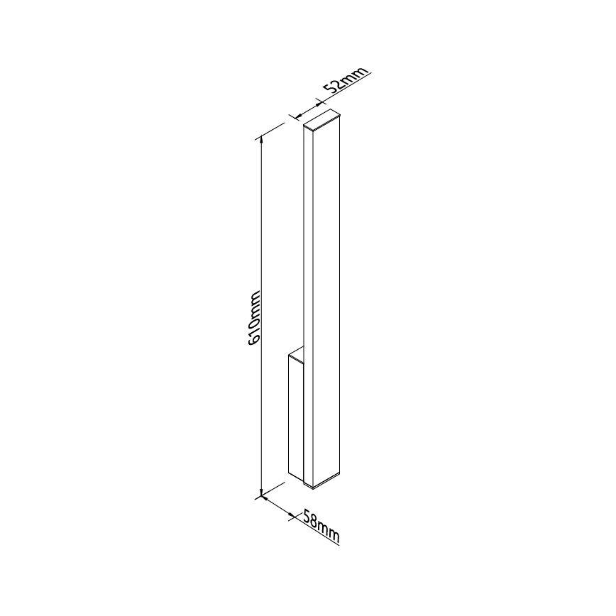 MAXLIGHT W0458 - Applique da esterno KAPRUN LED/6W/230V CRI 93 IP65 nera
