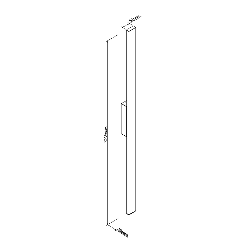 MAXLIGHT W0461 - Applique da esterno a LED PREDAZZO LED/20W/230V CRI 93 IP65 nero