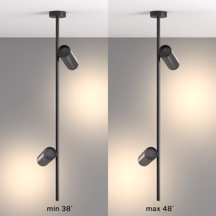 Maytoni C021CL-02B - Lampadario a sospensione con supporto rigido ELTI 2xGU10/50W/230V nero