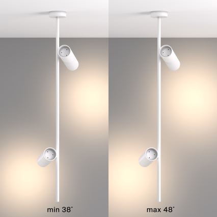 Maytoni C021CL-02W - Lampadario a sospensione con supporto rigido ELTI 2xGU10/50W/230V bianco