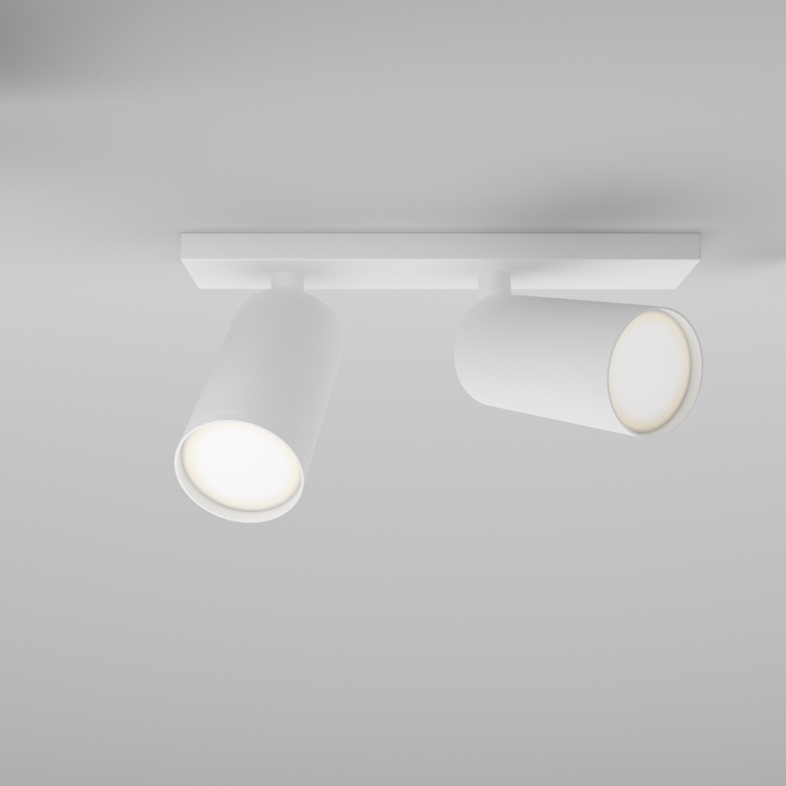 Maytoni C051CL-U-2W - Faretto FOCUS 2xGU10/10W/230V, bianco