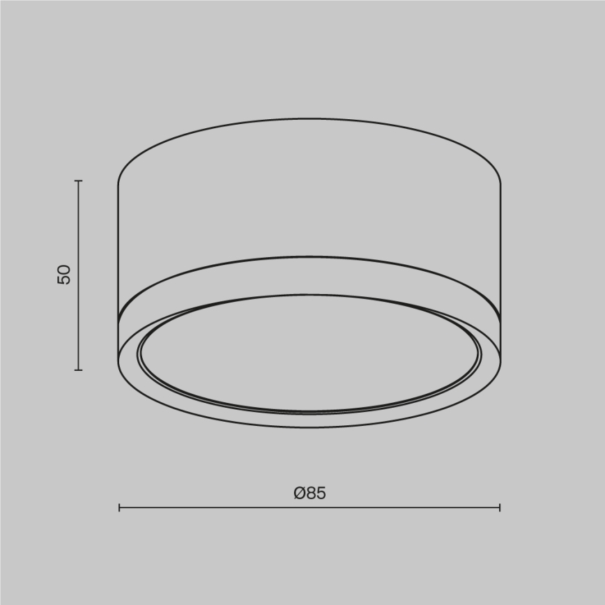 Maytoni C086CL-GX53-SRD-B - Faretto HOOP 1xGX53/15W/230V nero