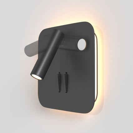 Maytoni C175-WL-01-6W-B - Luce Spot da parete a LED IOS LED/9W/230V nero