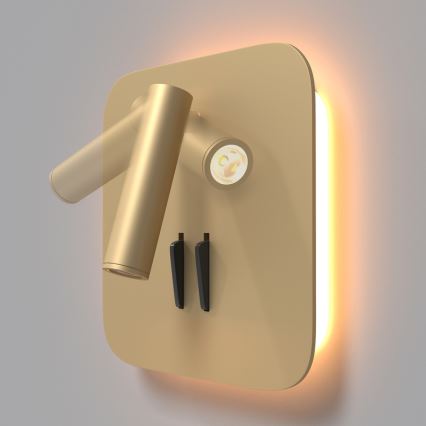 Maytoni C175-WL-01-6W-MG - Luce Spot da parete a LED IOS LED/9W/230V oro