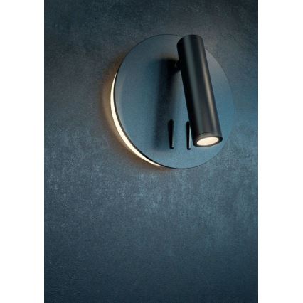 Maytoni C176-WL-01-6W-B - Luce Spot da parete a LED IOS LED/9W/230V nero