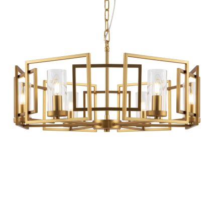 Maytoni H009PL-06G - Lampadario a sospensione con catena BOWI 6xE14/40W/230V